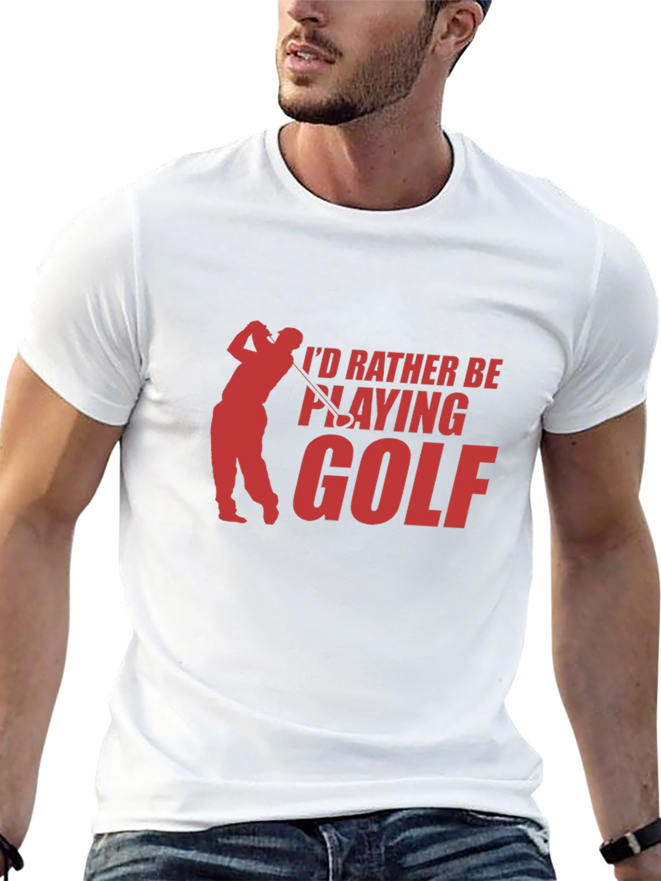 Id Rather Be Playing Golf T-Shirt