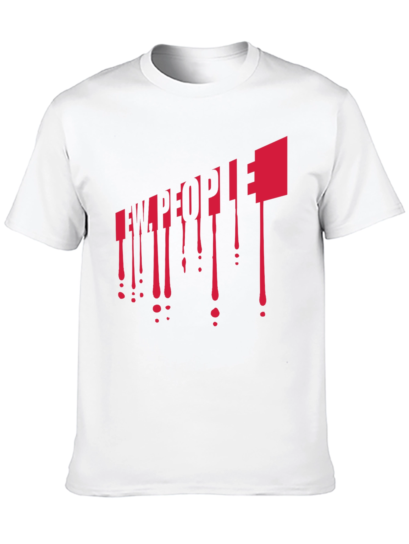 Few People Graphic Print Black T-Shirt