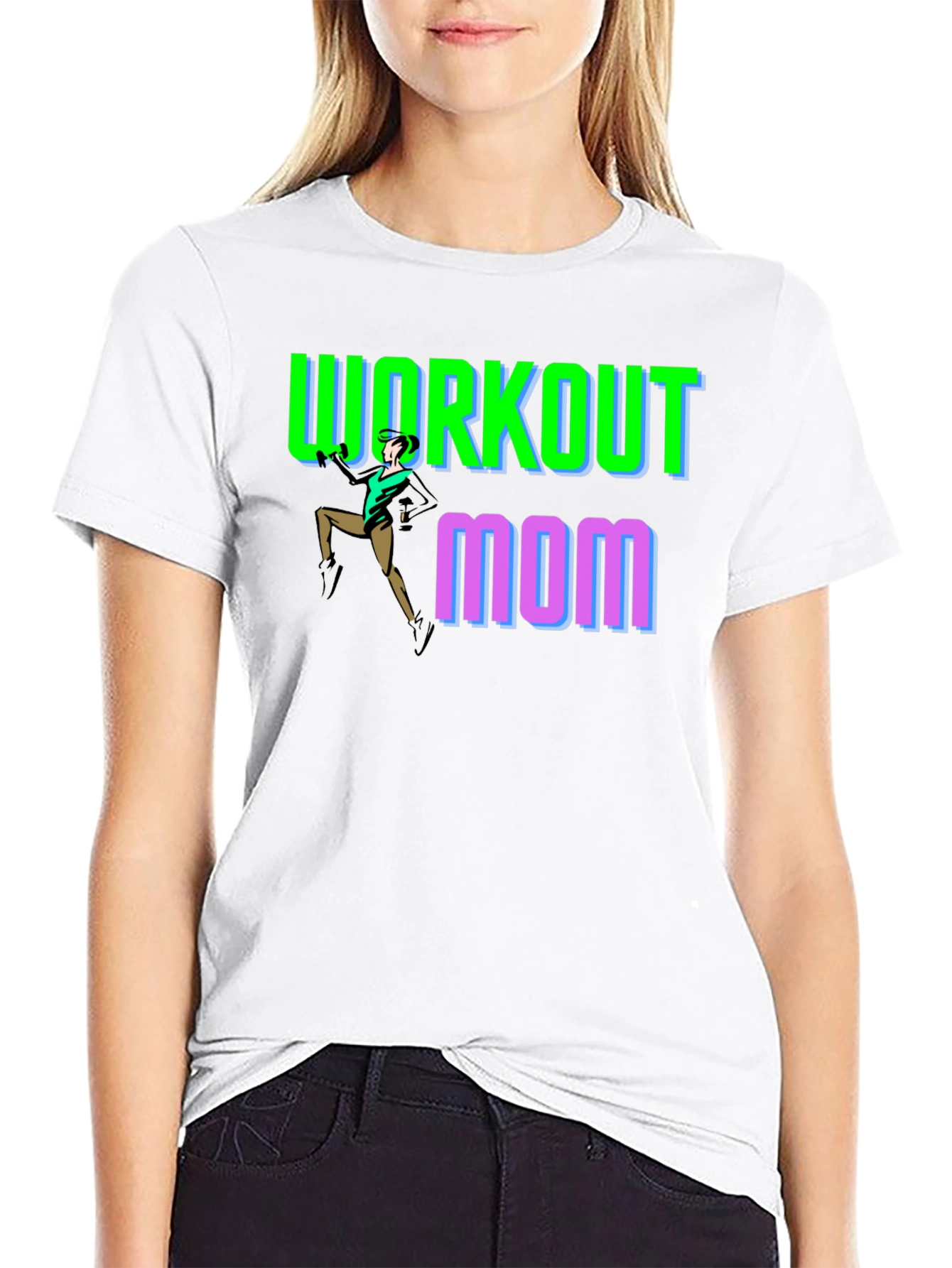 Workout Mom T-Shirt - Fitness Fun