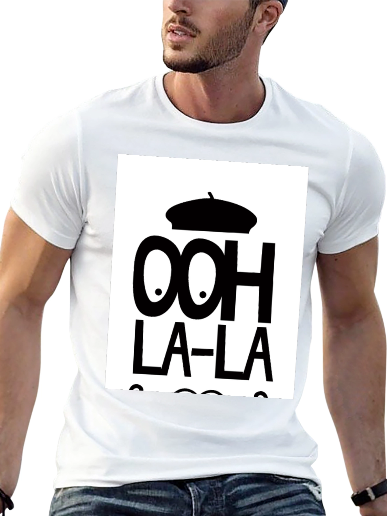 Ooh La-La Graphic Tee - Stylish French-Inspired Design