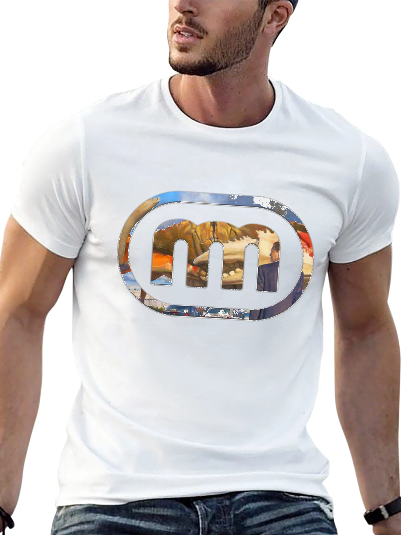Abstract Design Black T-Shirt