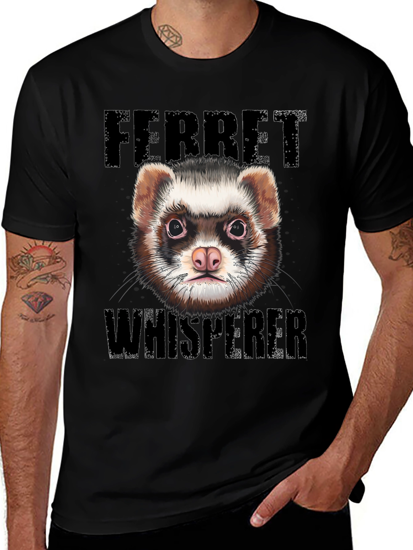 Ferret Whisperer Graphic T-Shirt