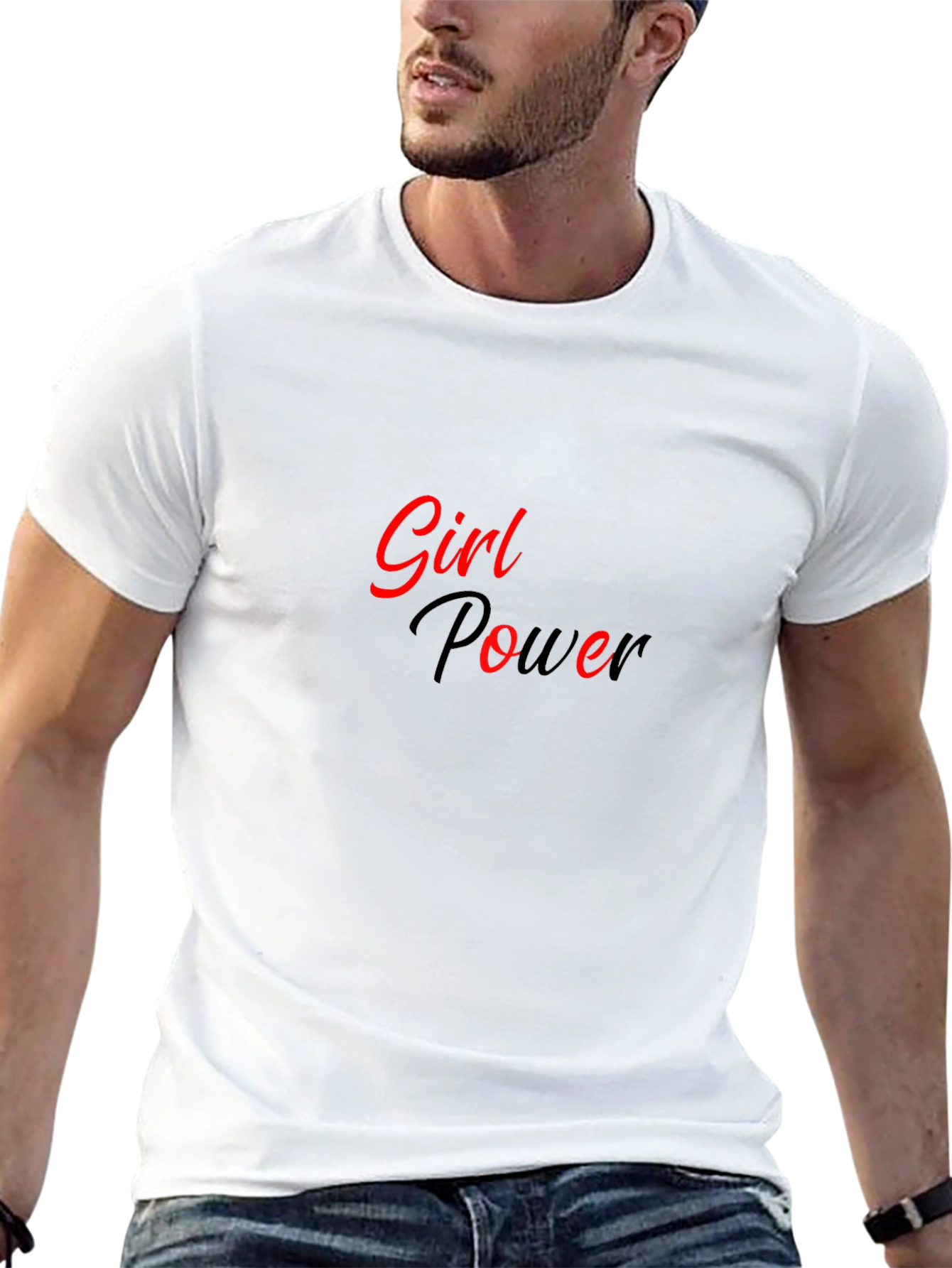 Girl Power Graphic Tee - Black Unisex T-Shirt