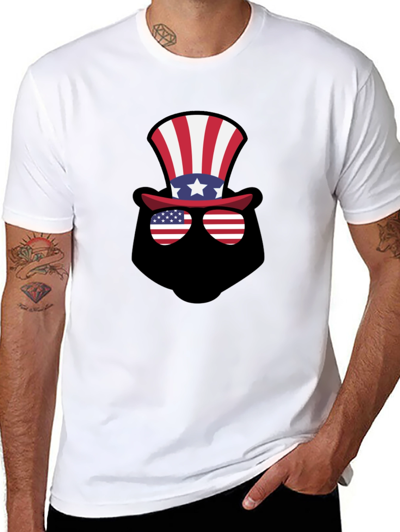 Patriotic Bear Graphic Tee