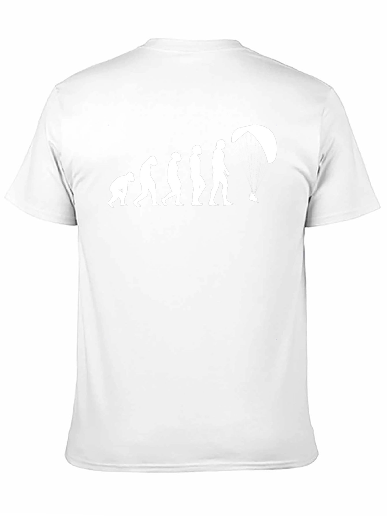 Evolution of Paragliding T-Shirt - Black Cotton