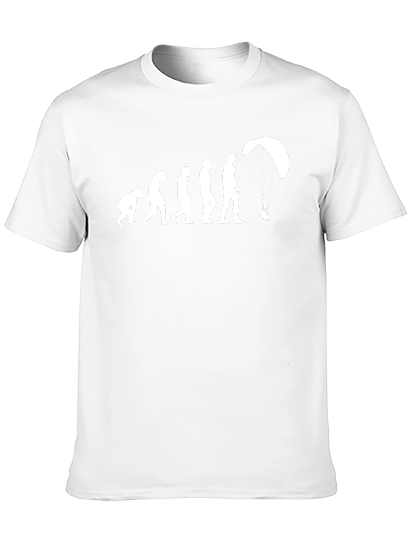 Evolution of Paragliding T-Shirt - Black Cotton