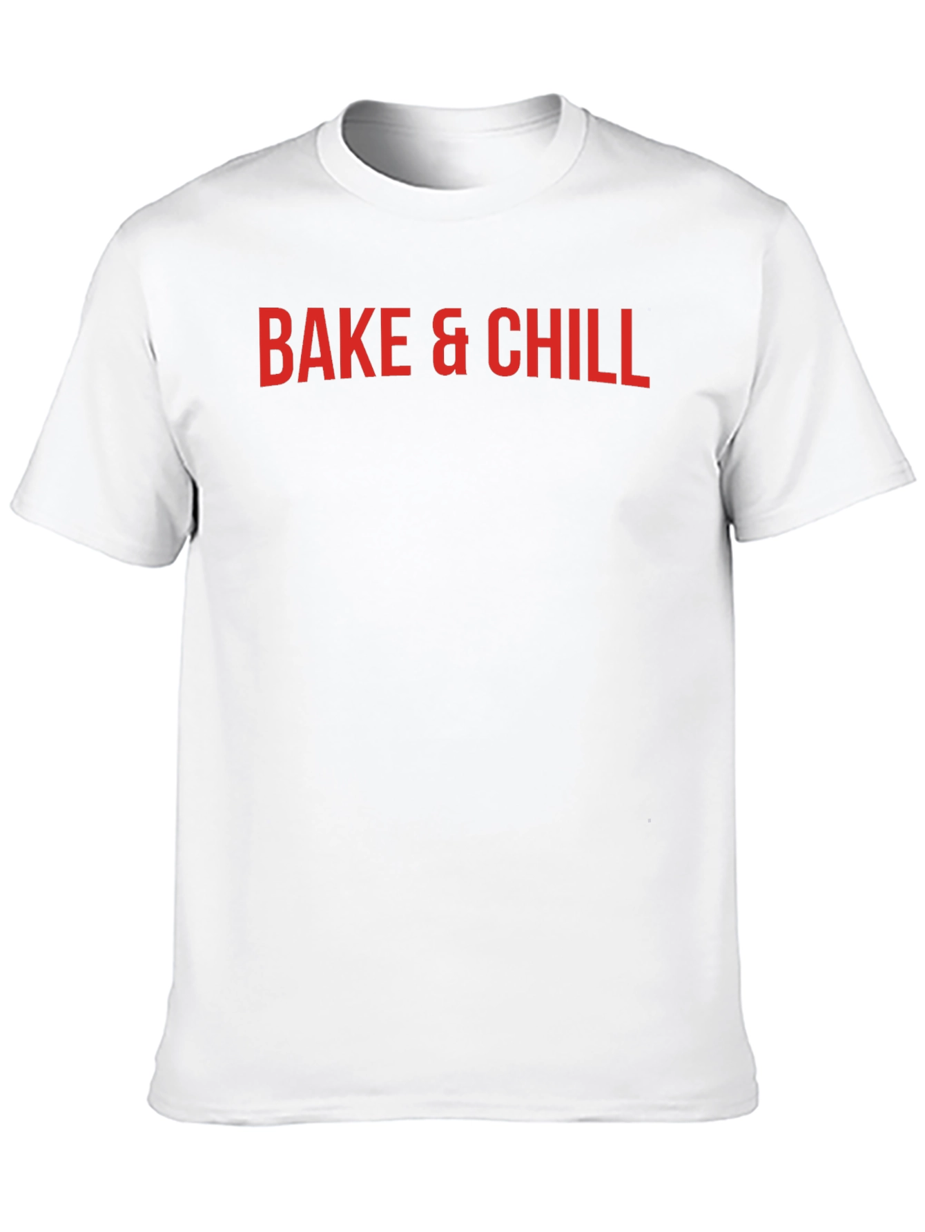 Bake & Chill Graphic Tee - Black Casual T-Shirt