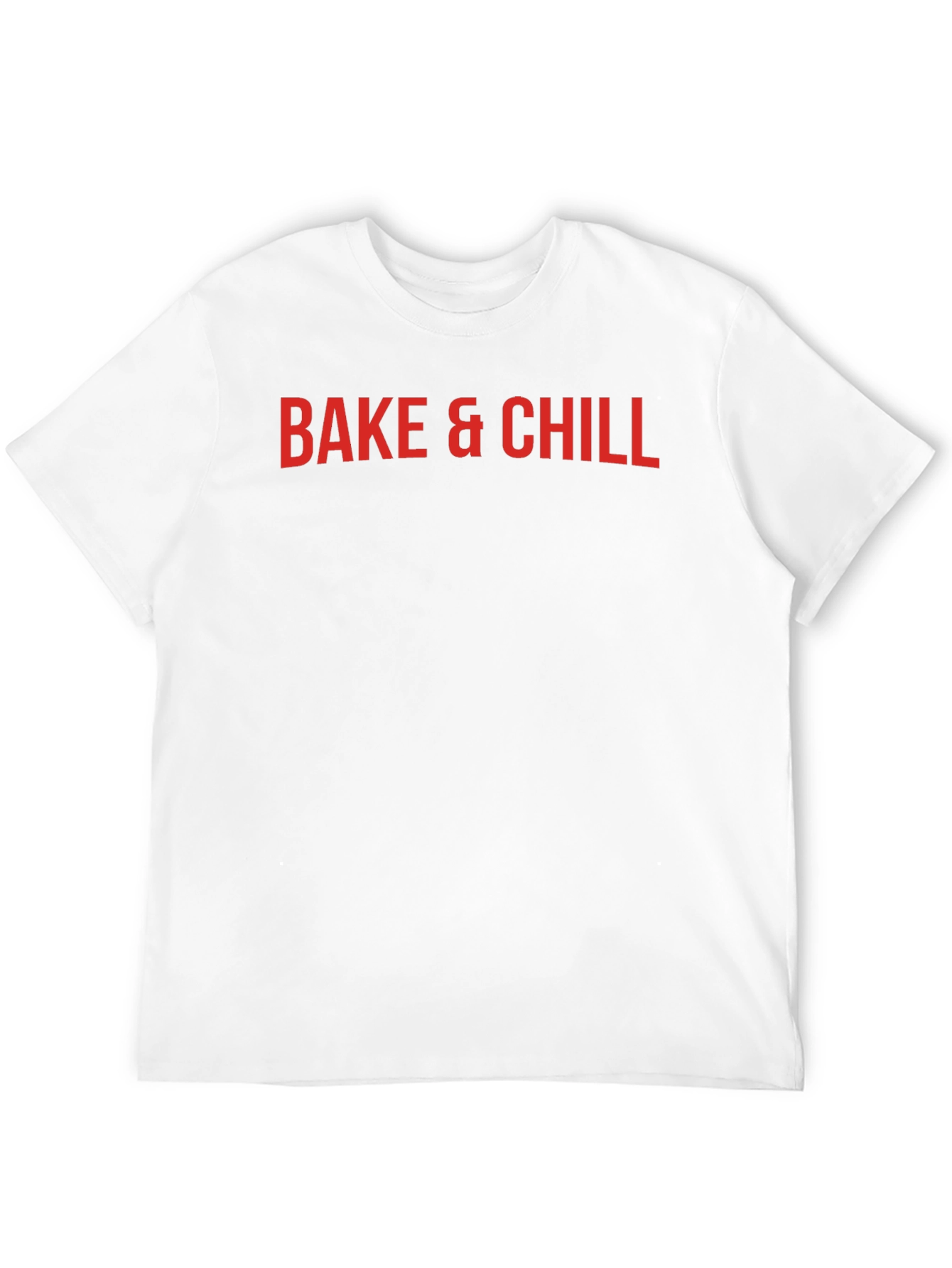Bake & Chill Graphic Tee - Black Casual T-Shirt