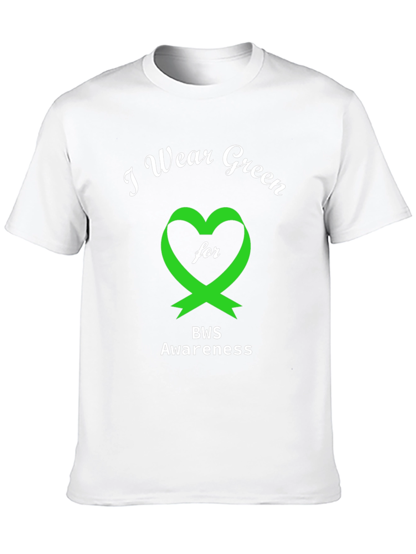 BWS Awareness T-Shirt - Green Heart Ribbon
