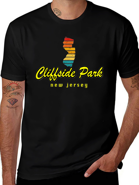 Cliffside Park NJ Retro Graphic T-Shirt
