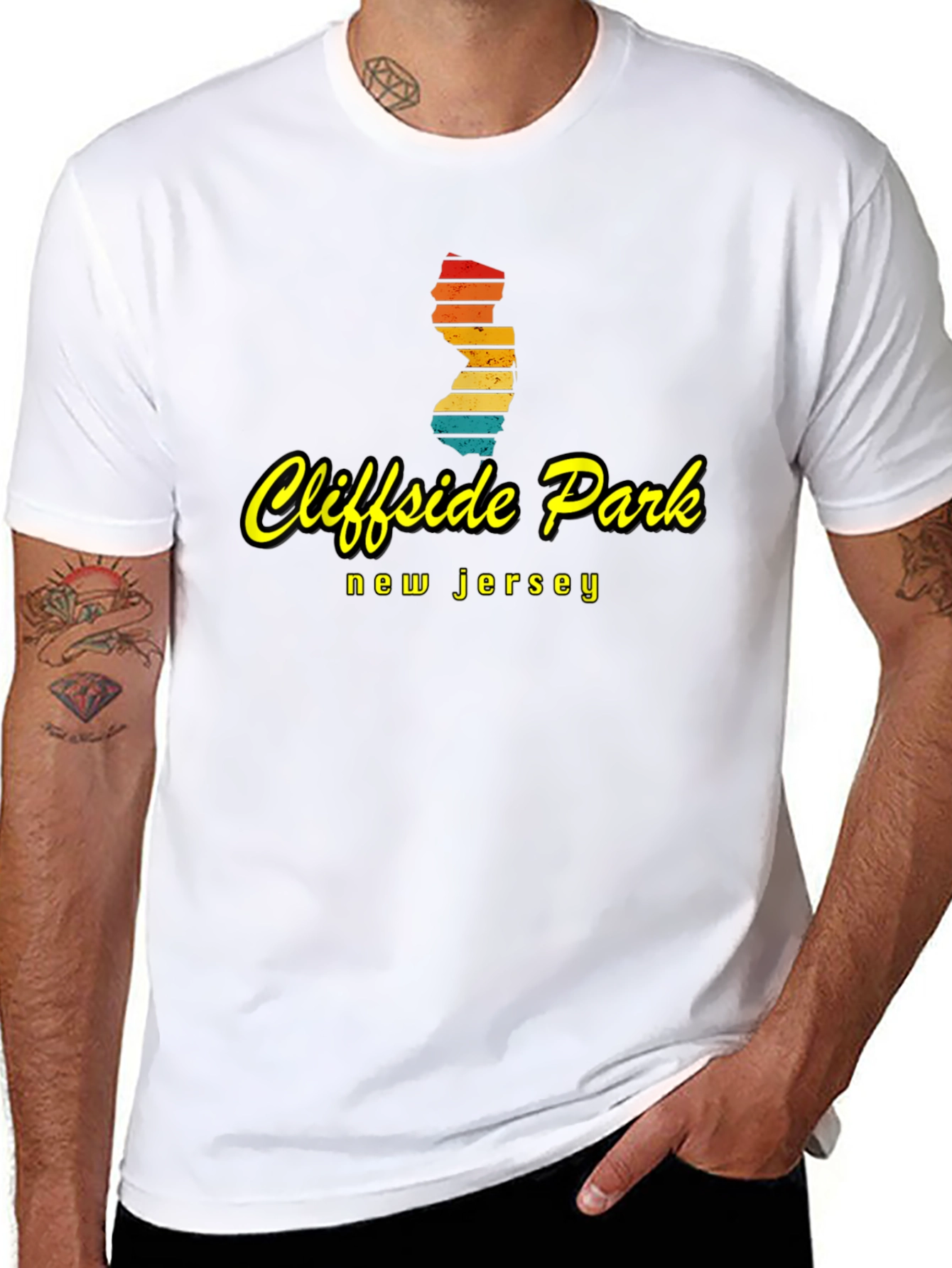 Cliffside Park NJ Retro Graphic T-Shirt