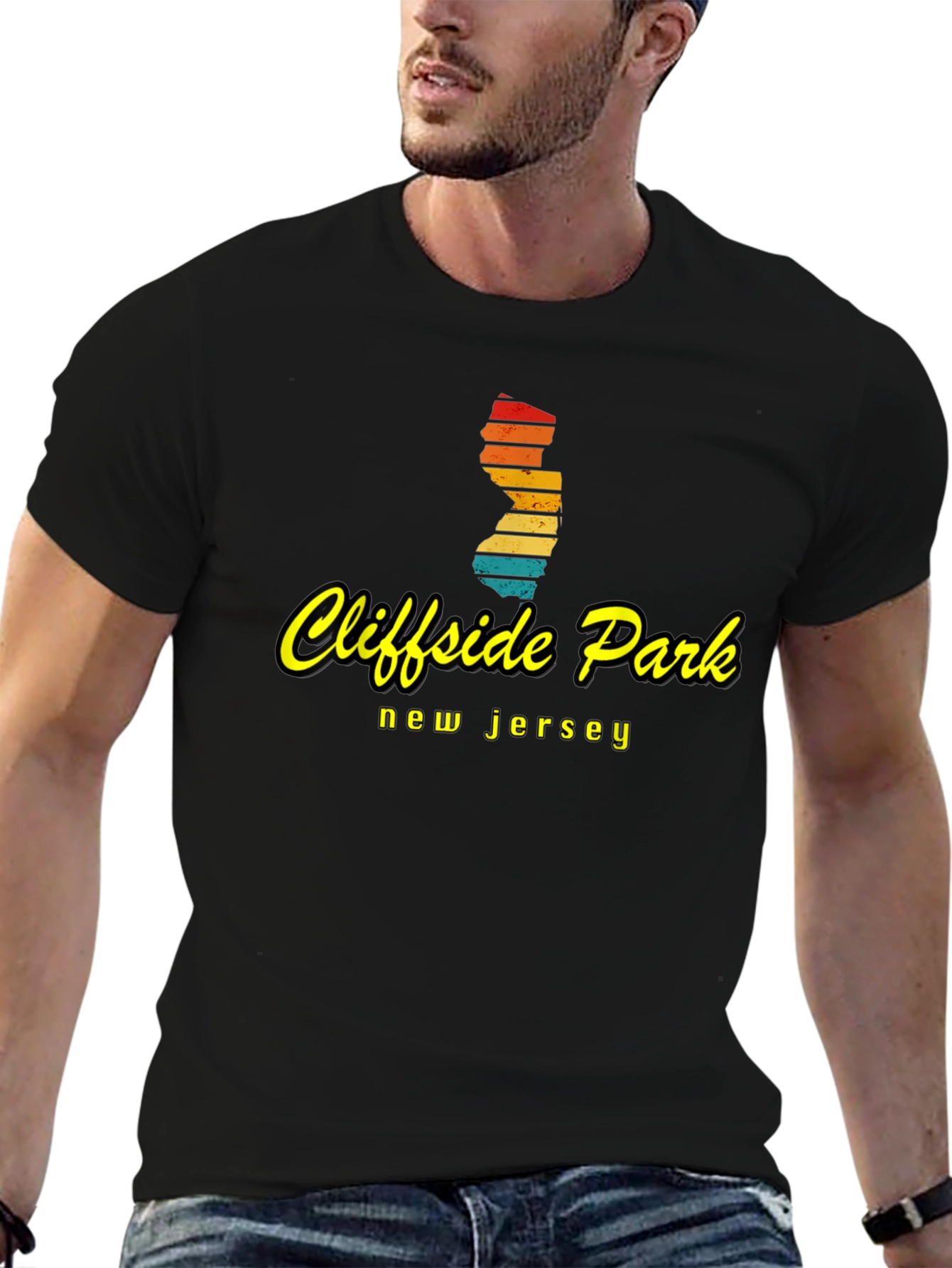 Cliffside Park NJ Retro Graphic T-Shirt
