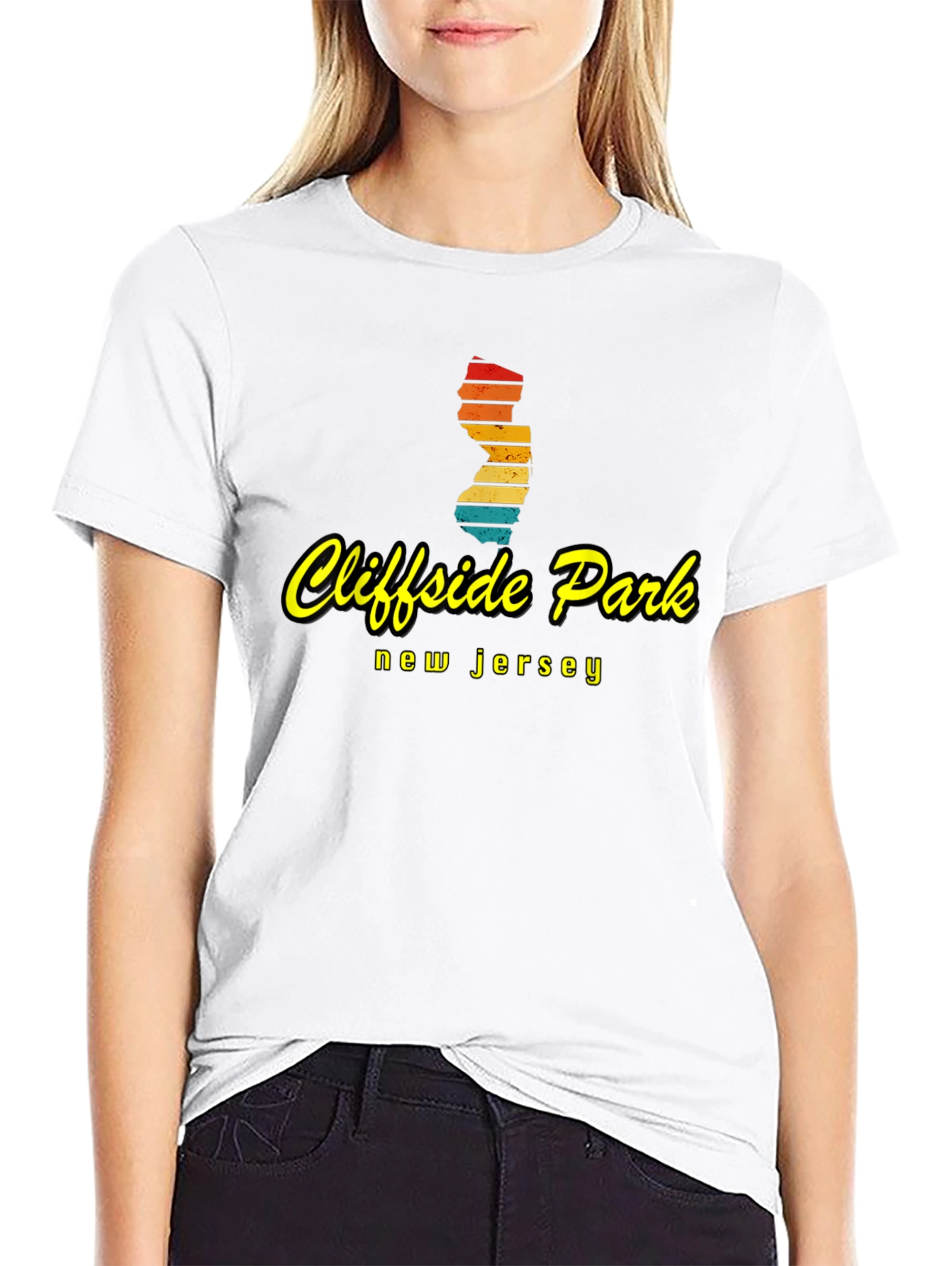 Cliffside Park NJ Retro Graphic T-Shirt