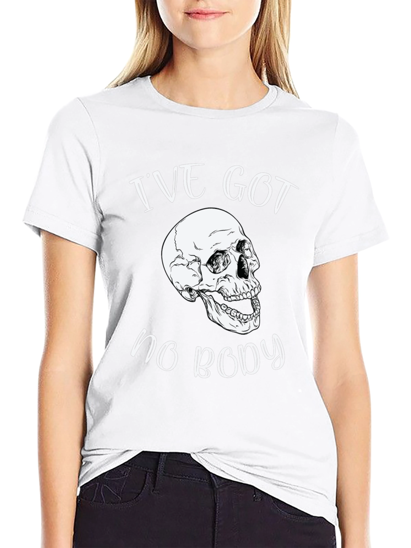 Ive Got No Body Skull Graphic Tee