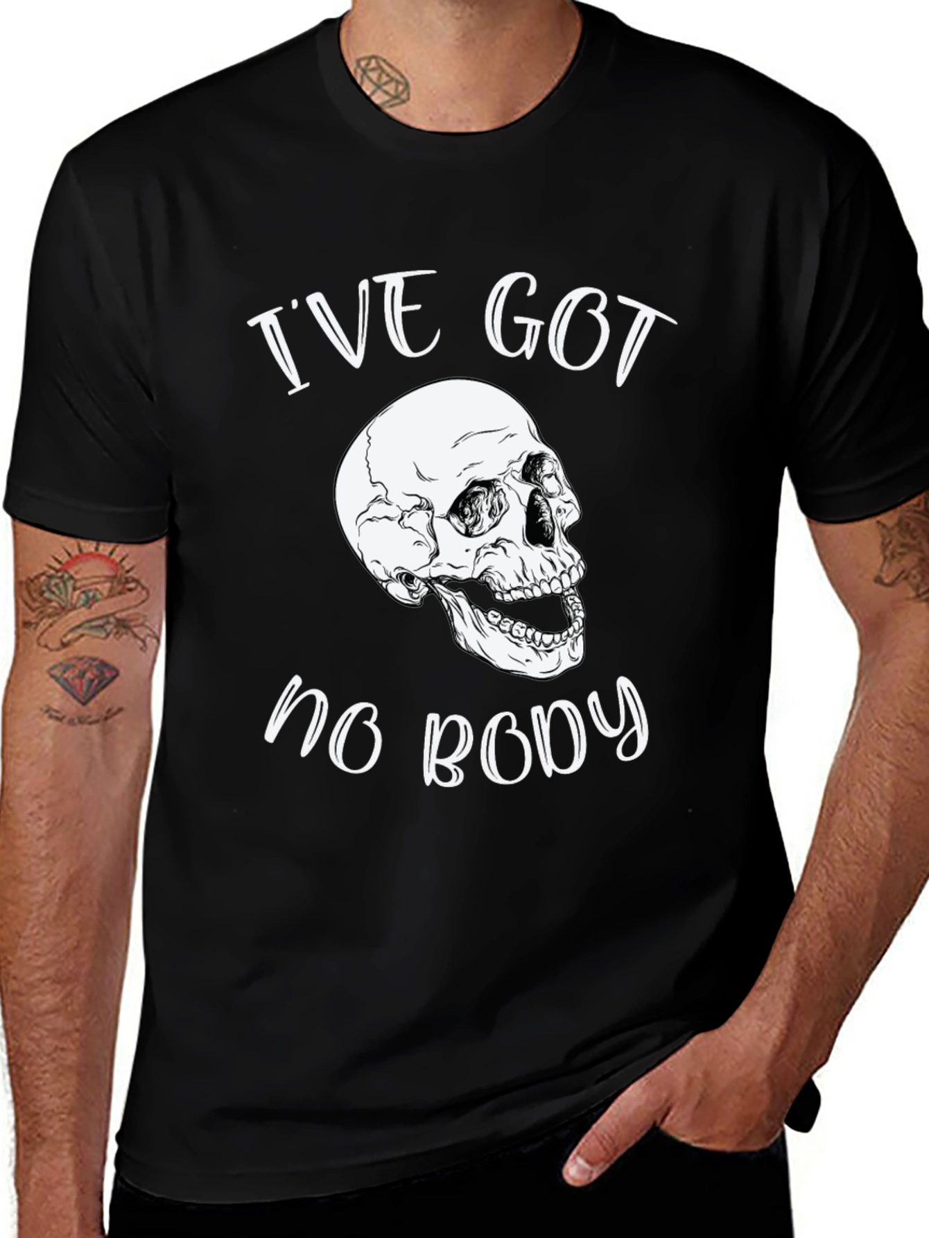 Ive Got No Body Skull Graphic Tee