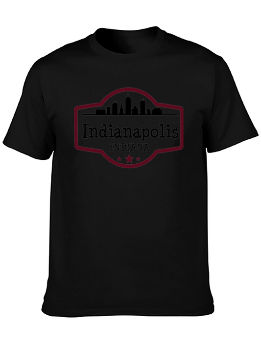 Indianapolis Skyline T-Shirt - Indiana Souvenir Tee