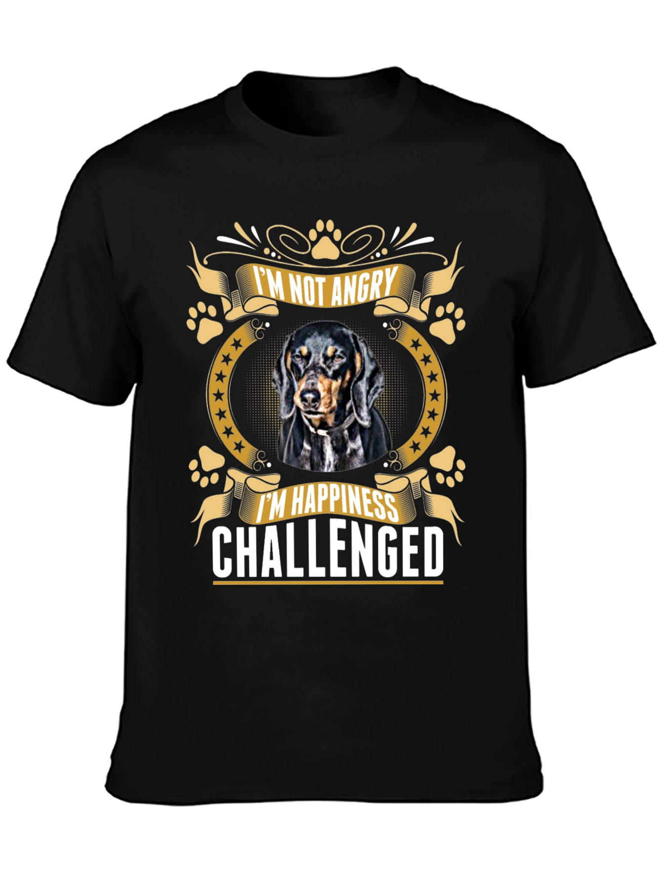 Im Not Angry T-Shirt: Dachshund Lovers Tee