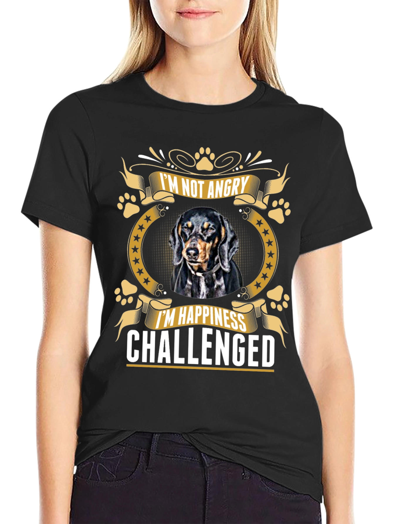 Im Not Angry T-Shirt: Dachshund Lovers Tee