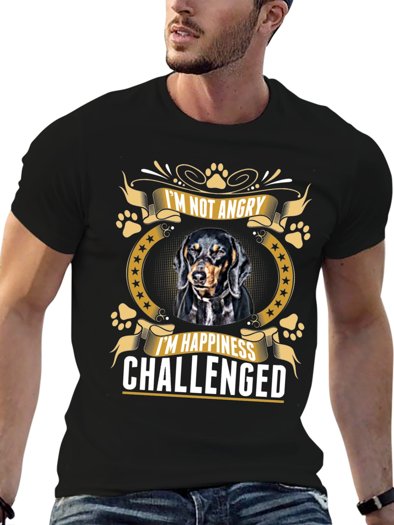 Im Not Angry T-Shirt: Dachshund Lovers Tee