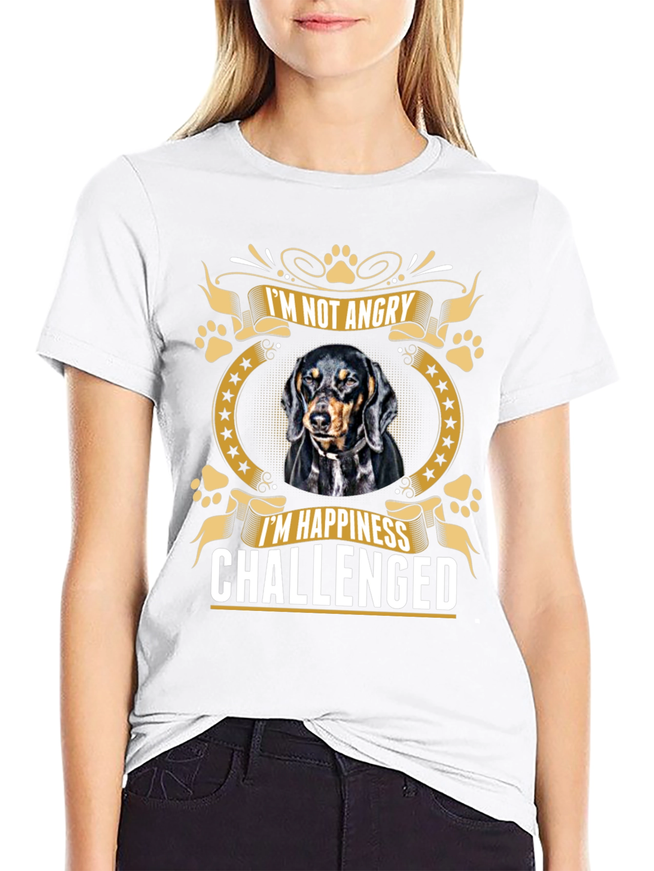 Im Not Angry T-Shirt: Dachshund Lovers Tee