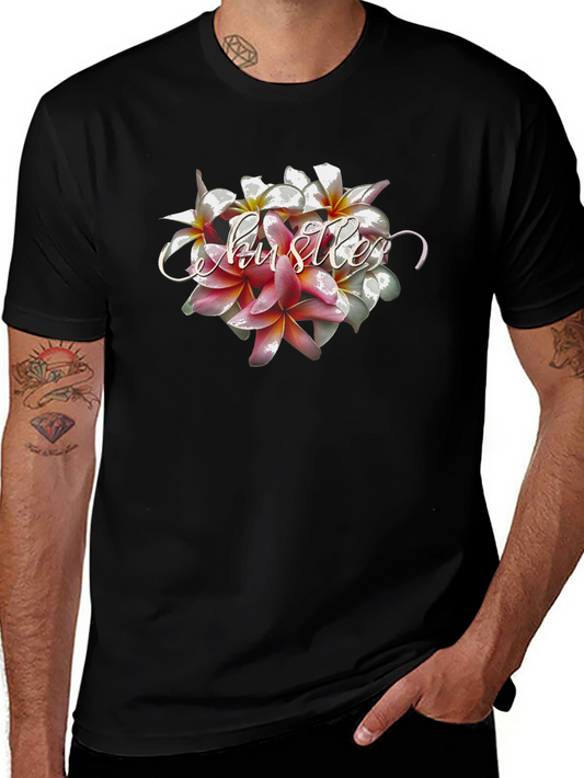 Floral Hustler Tee - Stylish Graphic T-Shirt