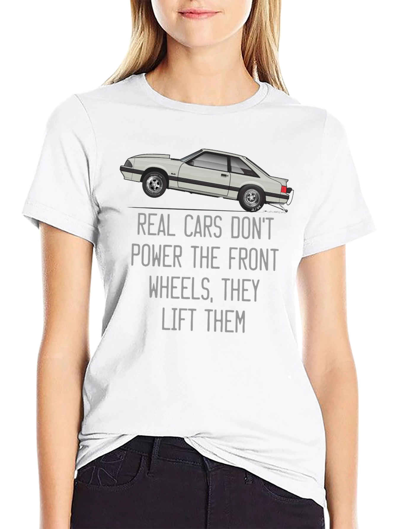 Real Cars Lift Front Wheels Graphic Tee