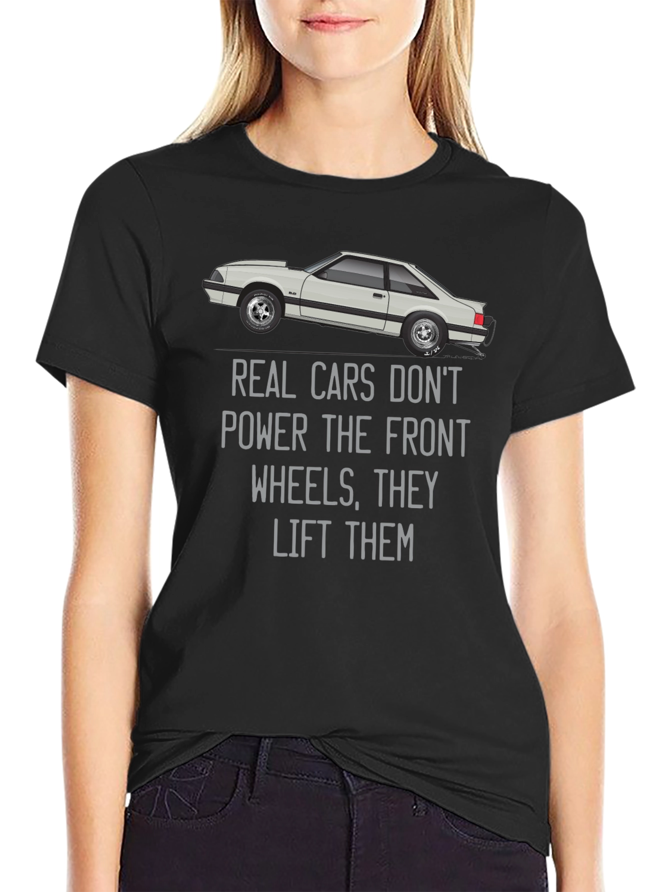 Real Cars Lift Front Wheels Graphic Tee