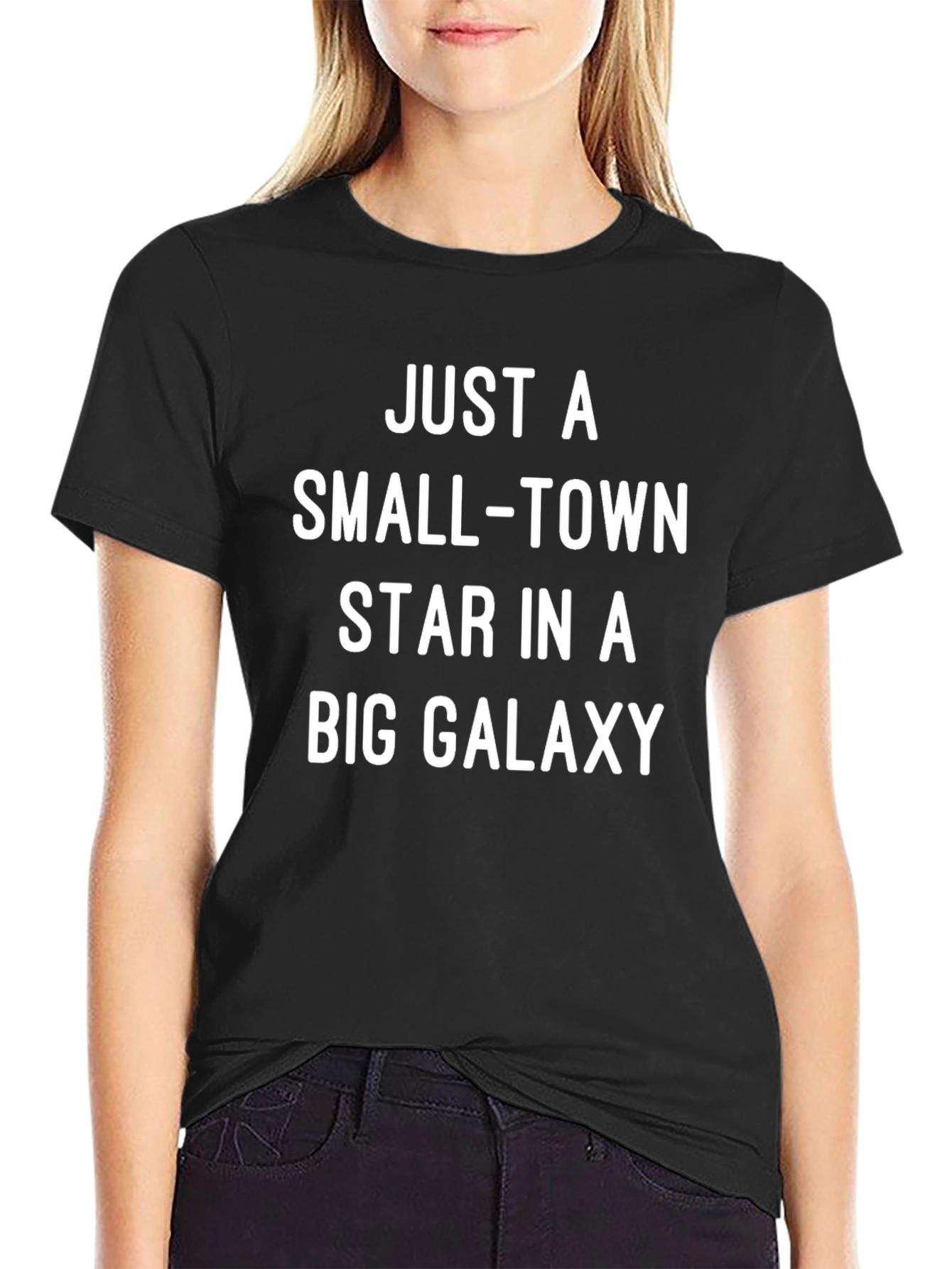 Small-Town Star in a Big Galaxy Mens T-Shirt