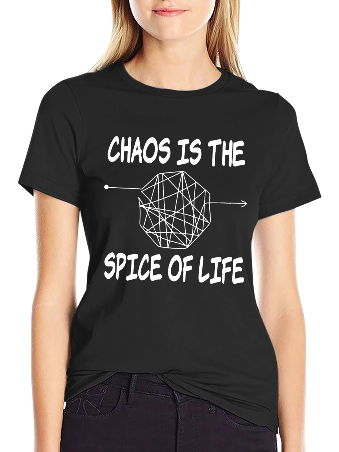 Chaos Spice of Life Black Graphic T-Shirt