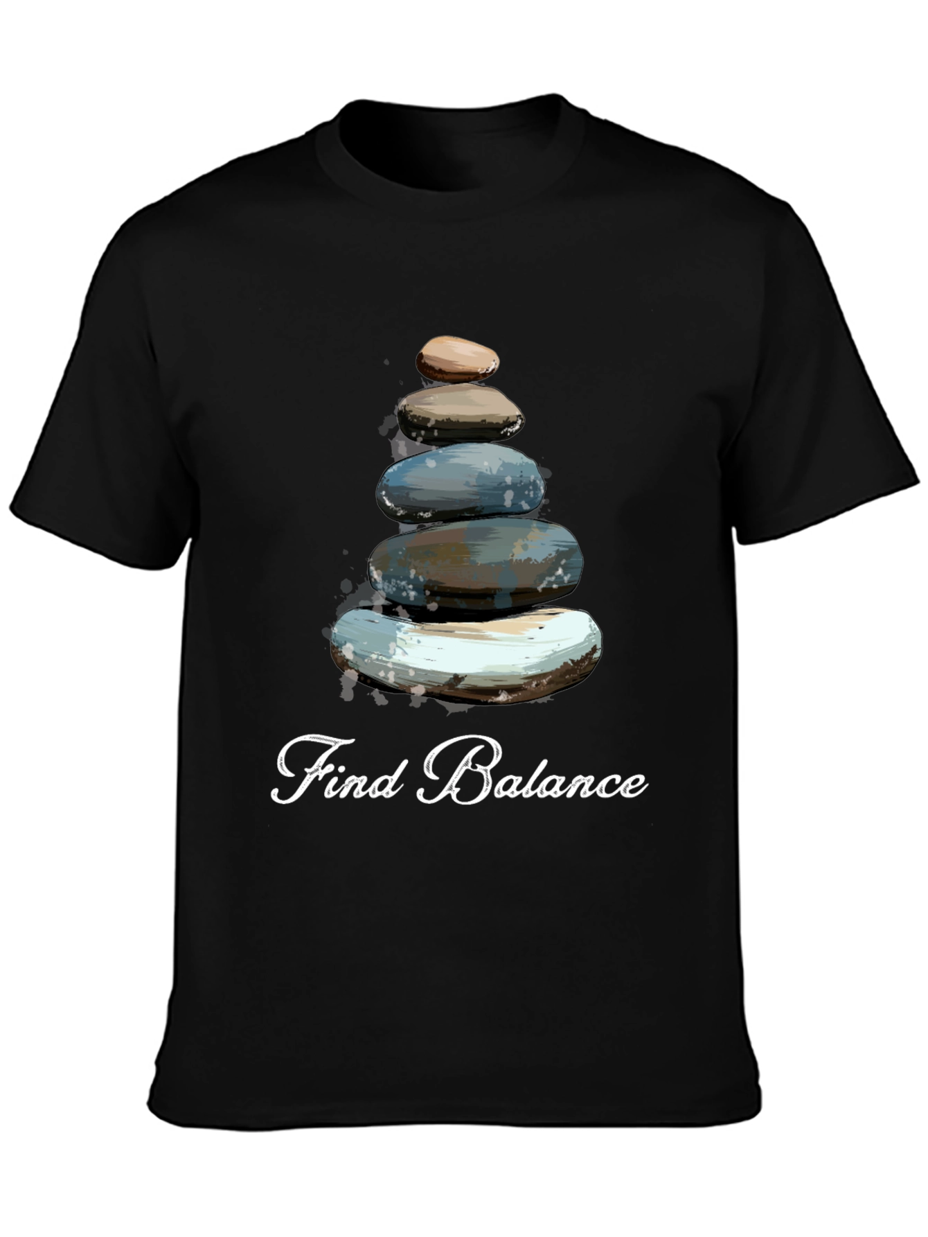 Find Balance T-Shirt - Stacked Stone Graphic Tee