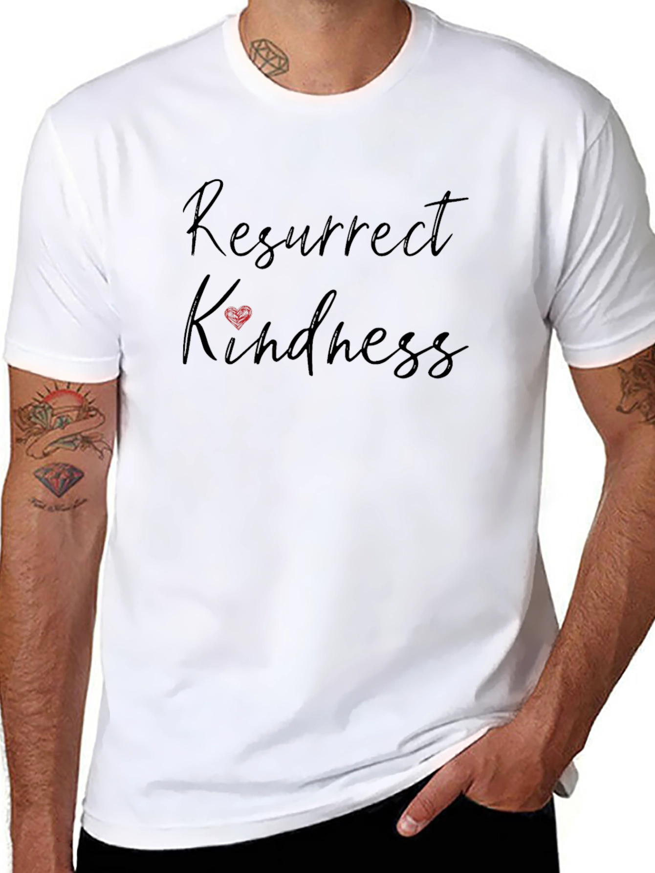 Resurrect Kindness Black Graphic Tee