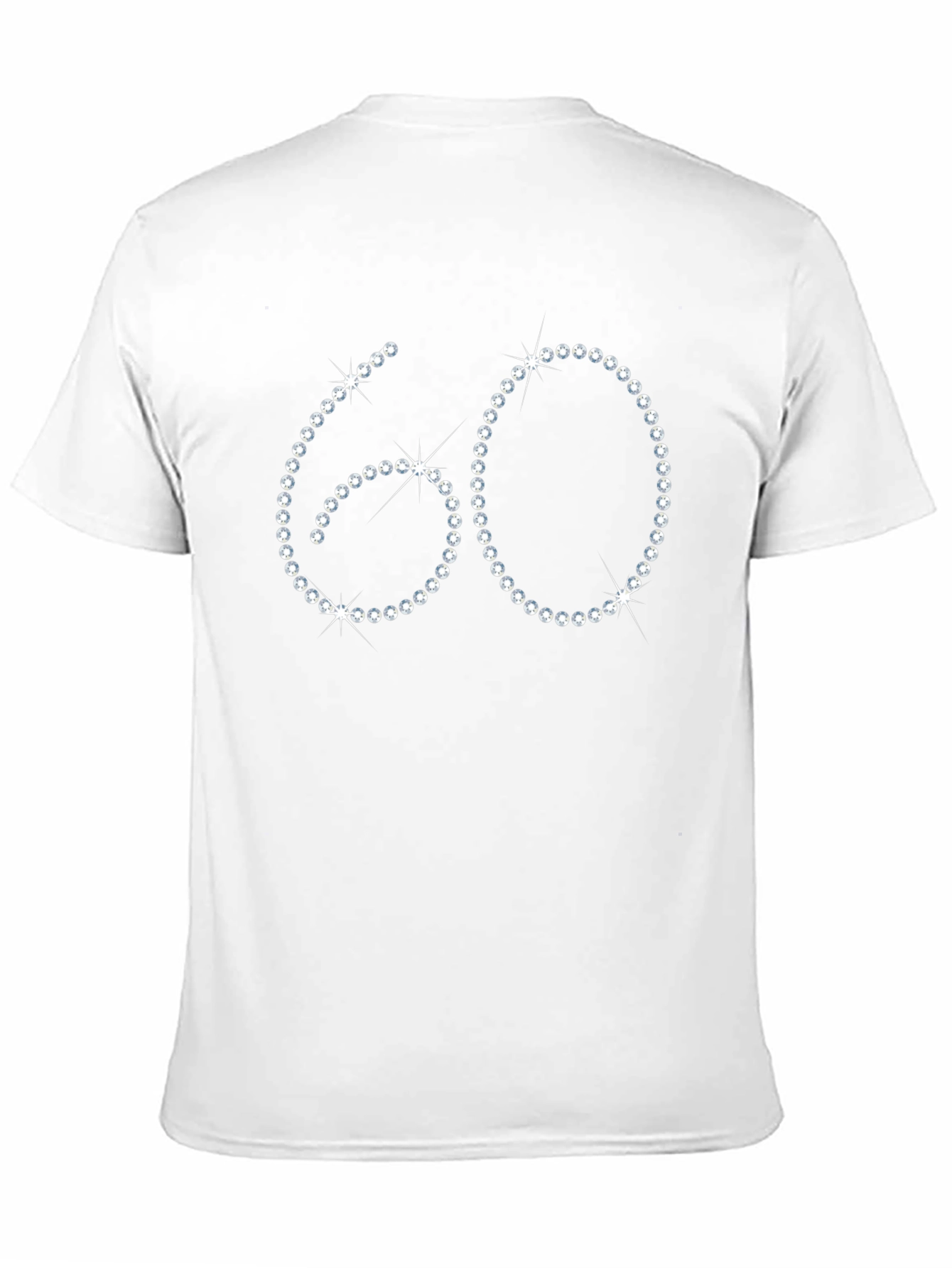 60th Birthday Rhinestone T-Shirt - Sparkling Milestone Tee