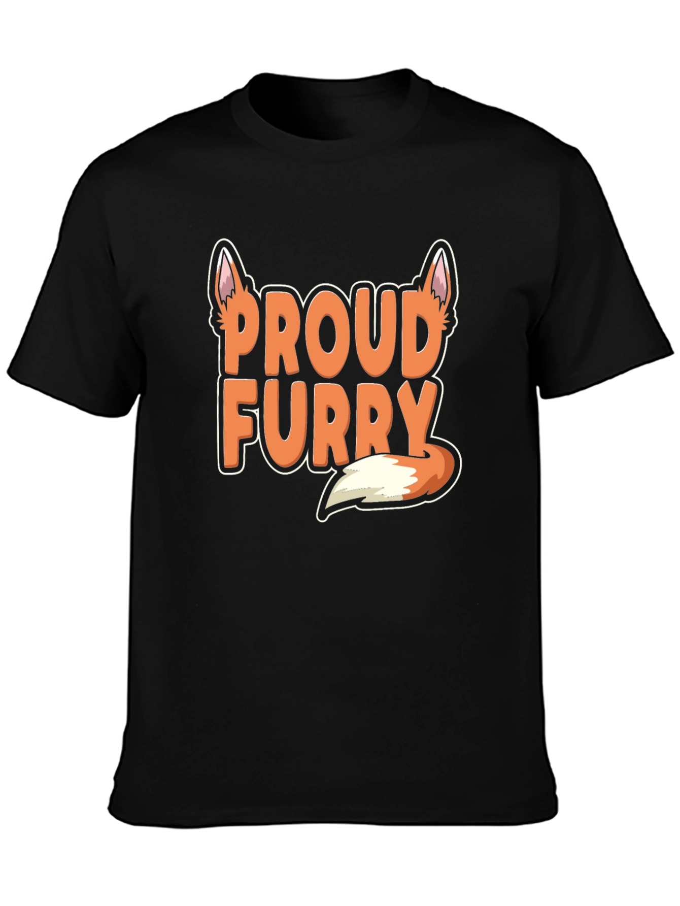 Proud Furry T-Shirt - Black Cotton Blend