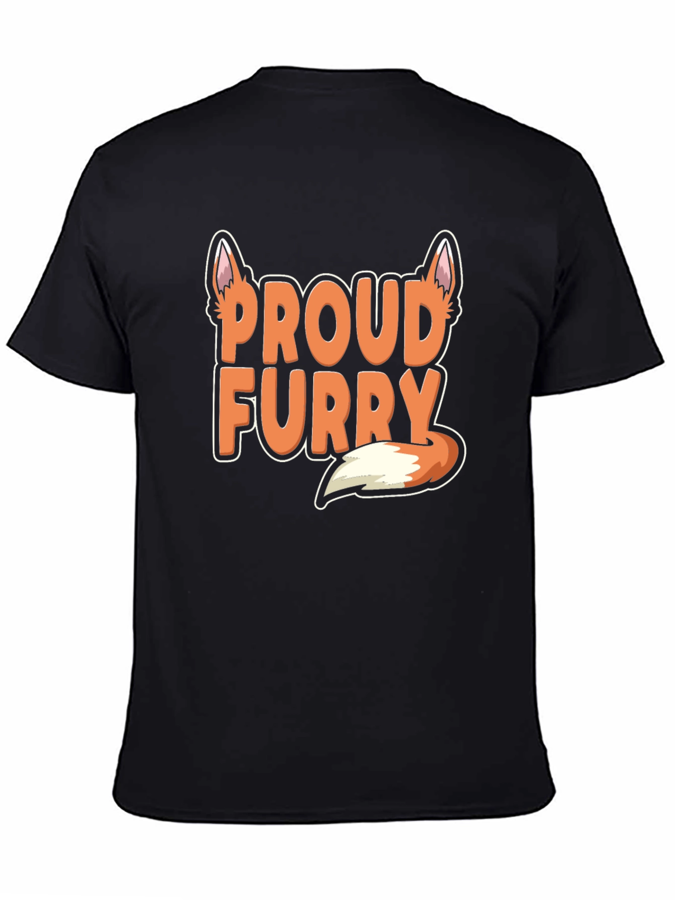 Proud Furry T-Shirt - Black Cotton Blend