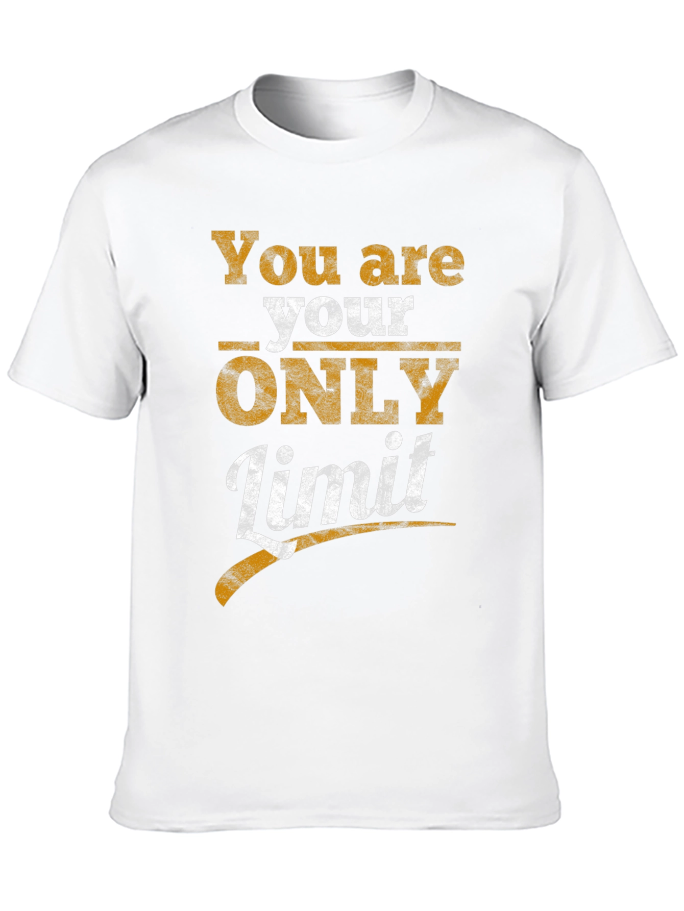 Inspirational You are your ONLY Limit Black T-Shirt