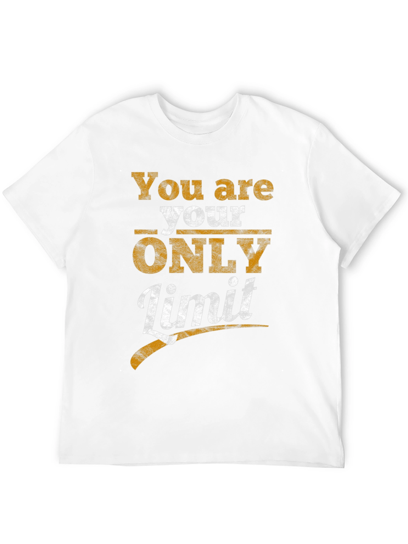 Inspirational You are your ONLY Limit Black T-Shirt