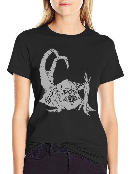 Monster Graphic Tee - Black Casual T-Shirt