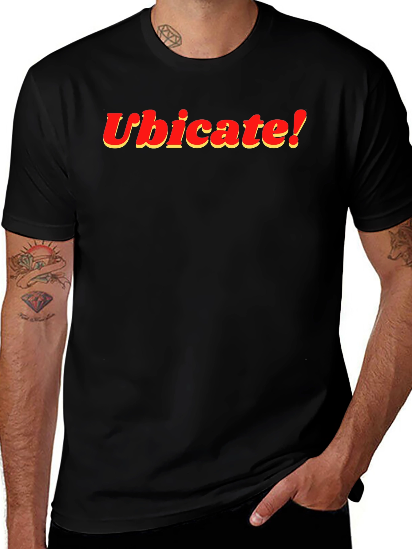 Ubicate! Black Graphic T-Shirt