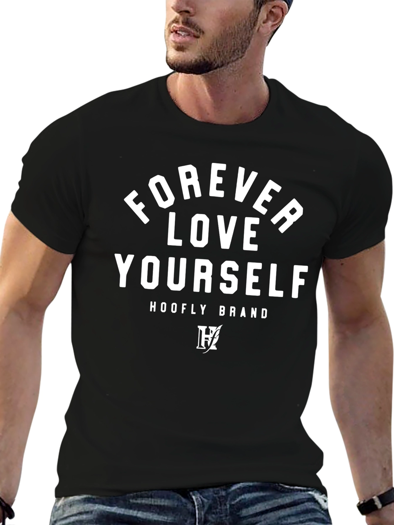 Forever Love Yourself Graphic Tee - Black