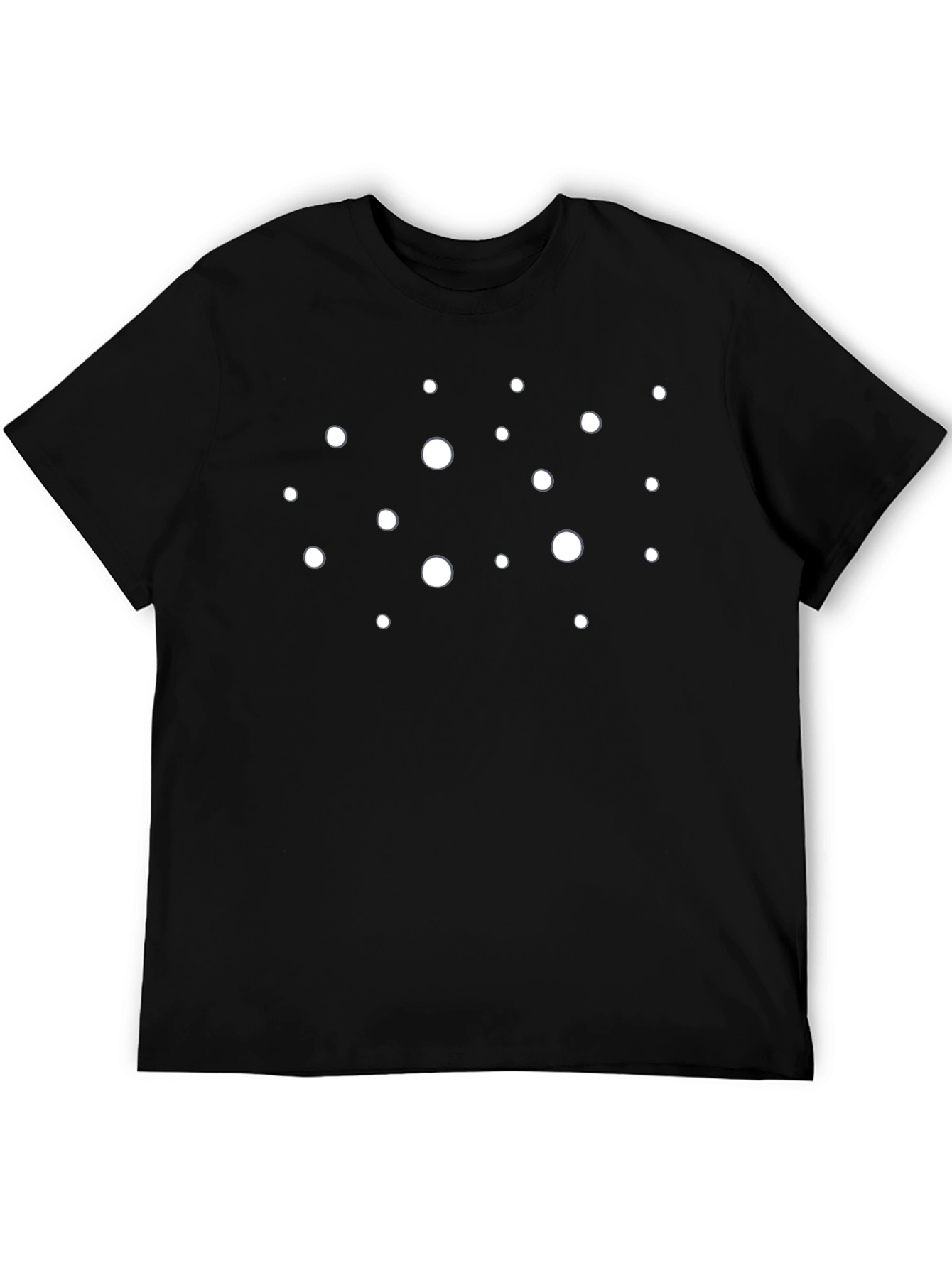Modern Polka Dot Crew Neck T-Shirt