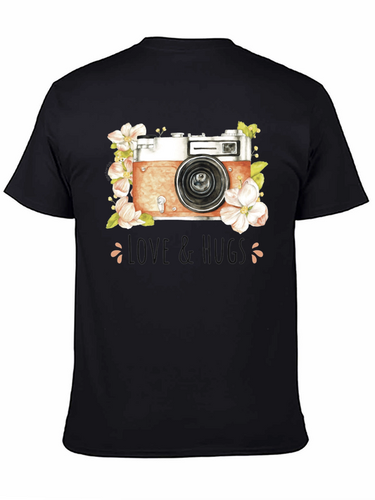 Vintage Camera Floral T-Shirt