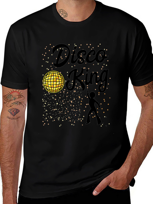 Disco King Black Graphic Tee