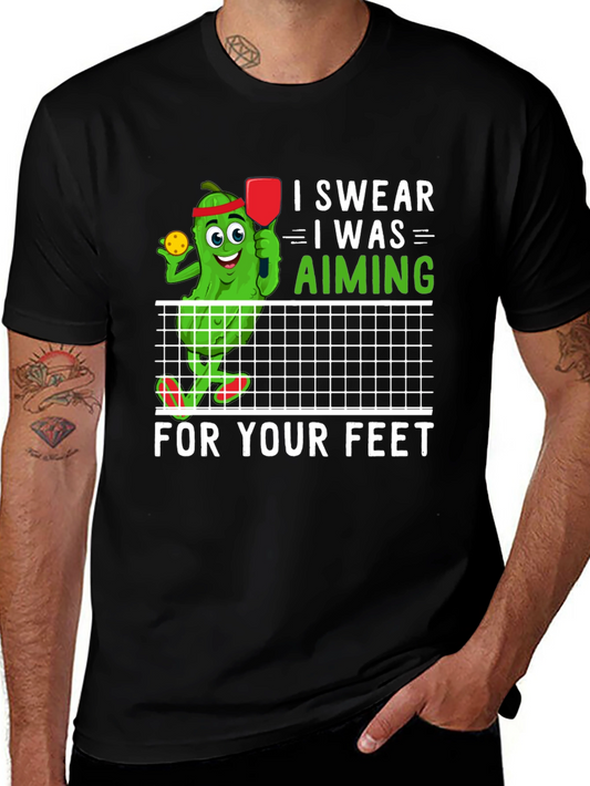 Funny Pickleball T-Shirt: I Swear I Was Aiming