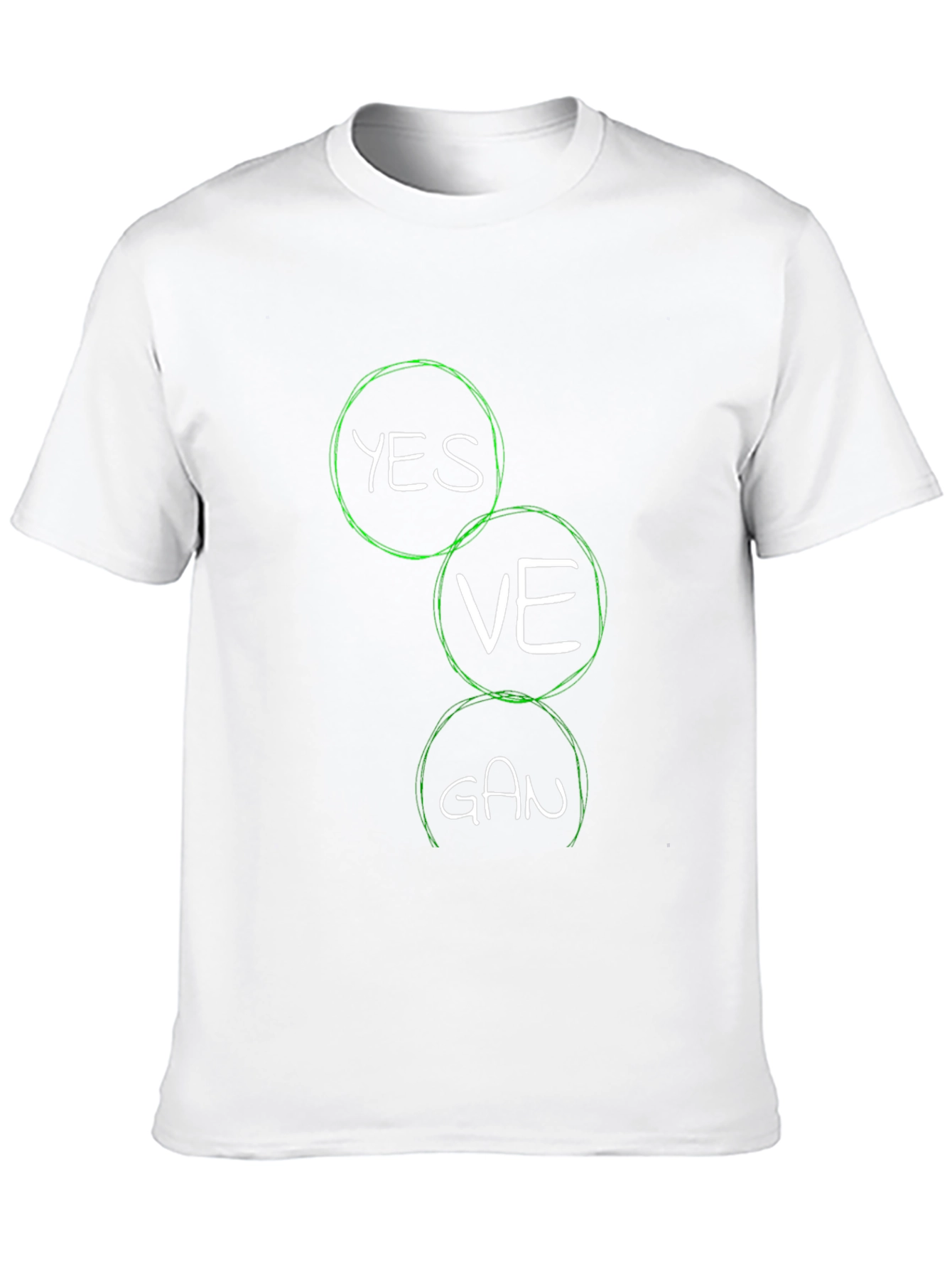 Vegan YES VEGAN Black T-Shirt
