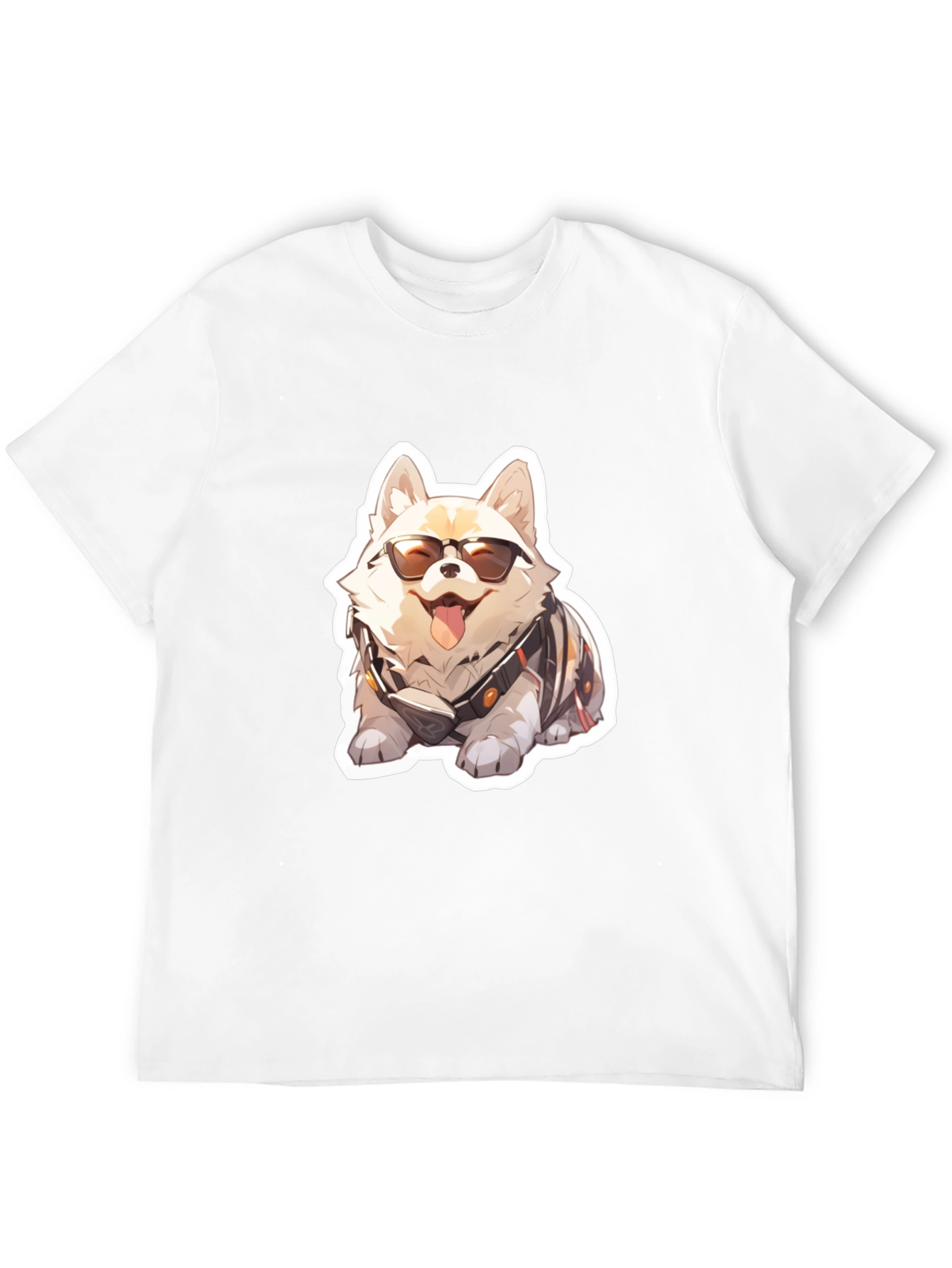 Cool Dog Graphic Tee - Black Cotton Comfort