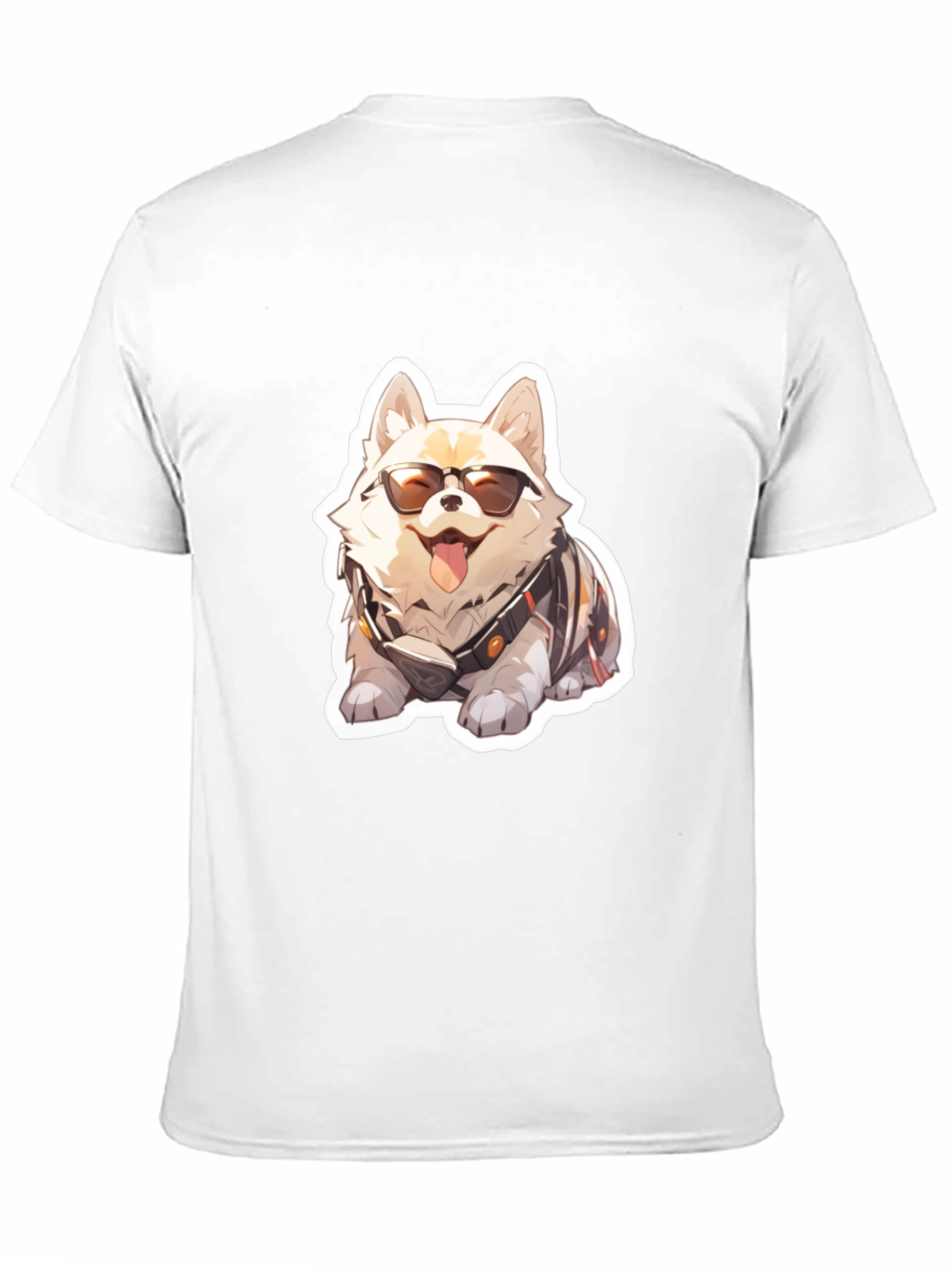Cool Dog Graphic Tee - Black Cotton Comfort