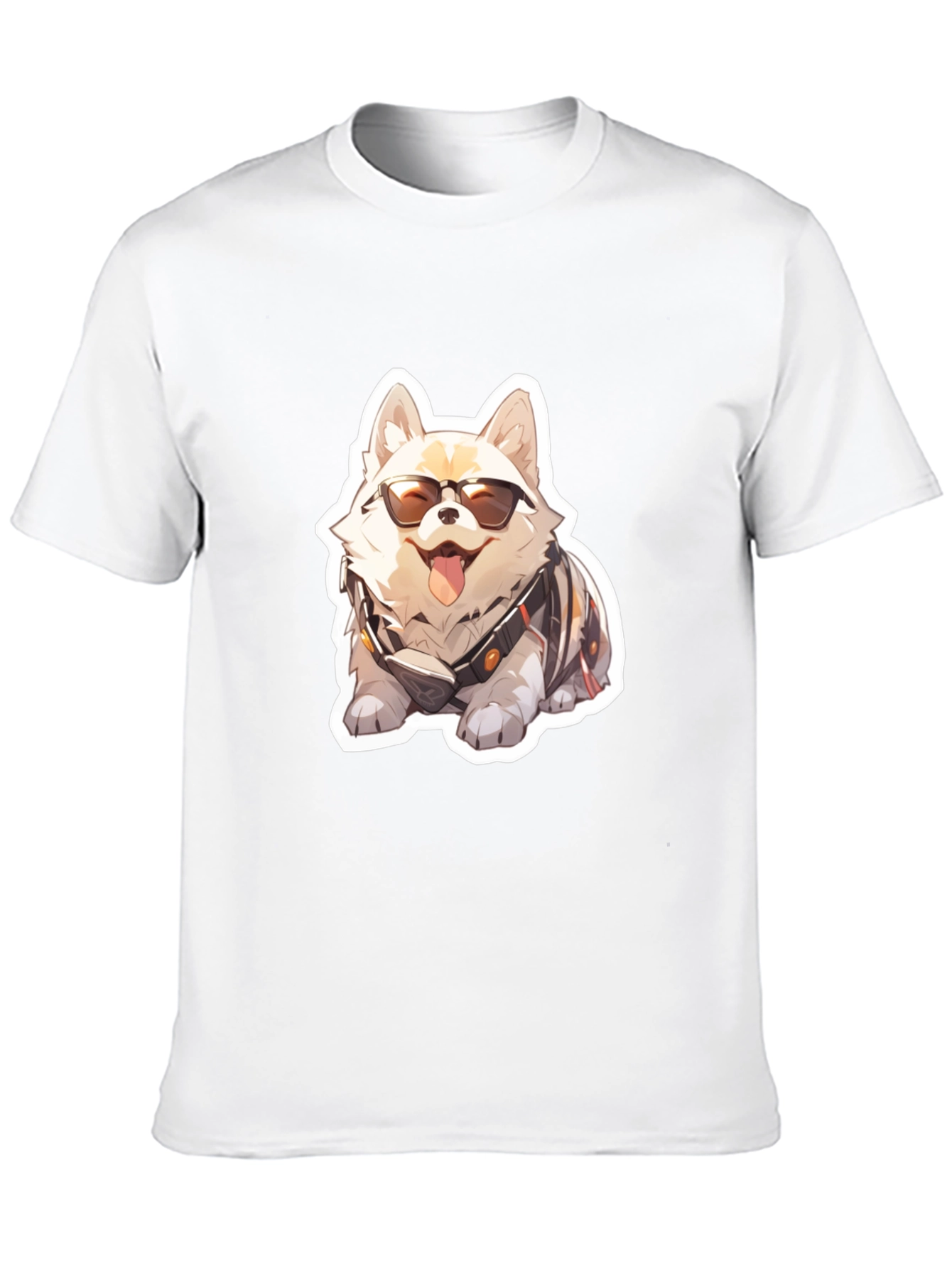 Cool Dog Graphic Tee - Black Cotton Comfort
