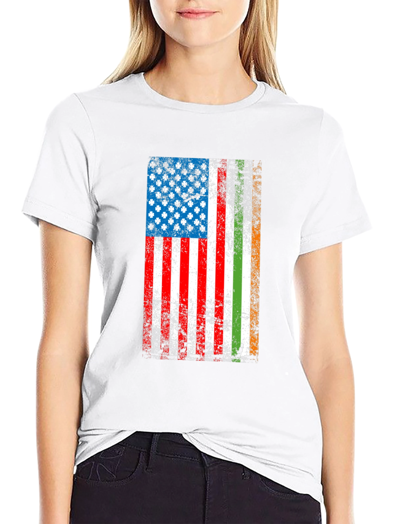 Irish American Flag Graphic Tee