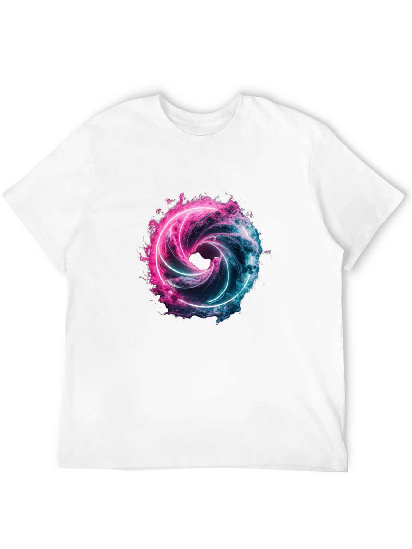 Neon Vortex Graphic T-Shirt