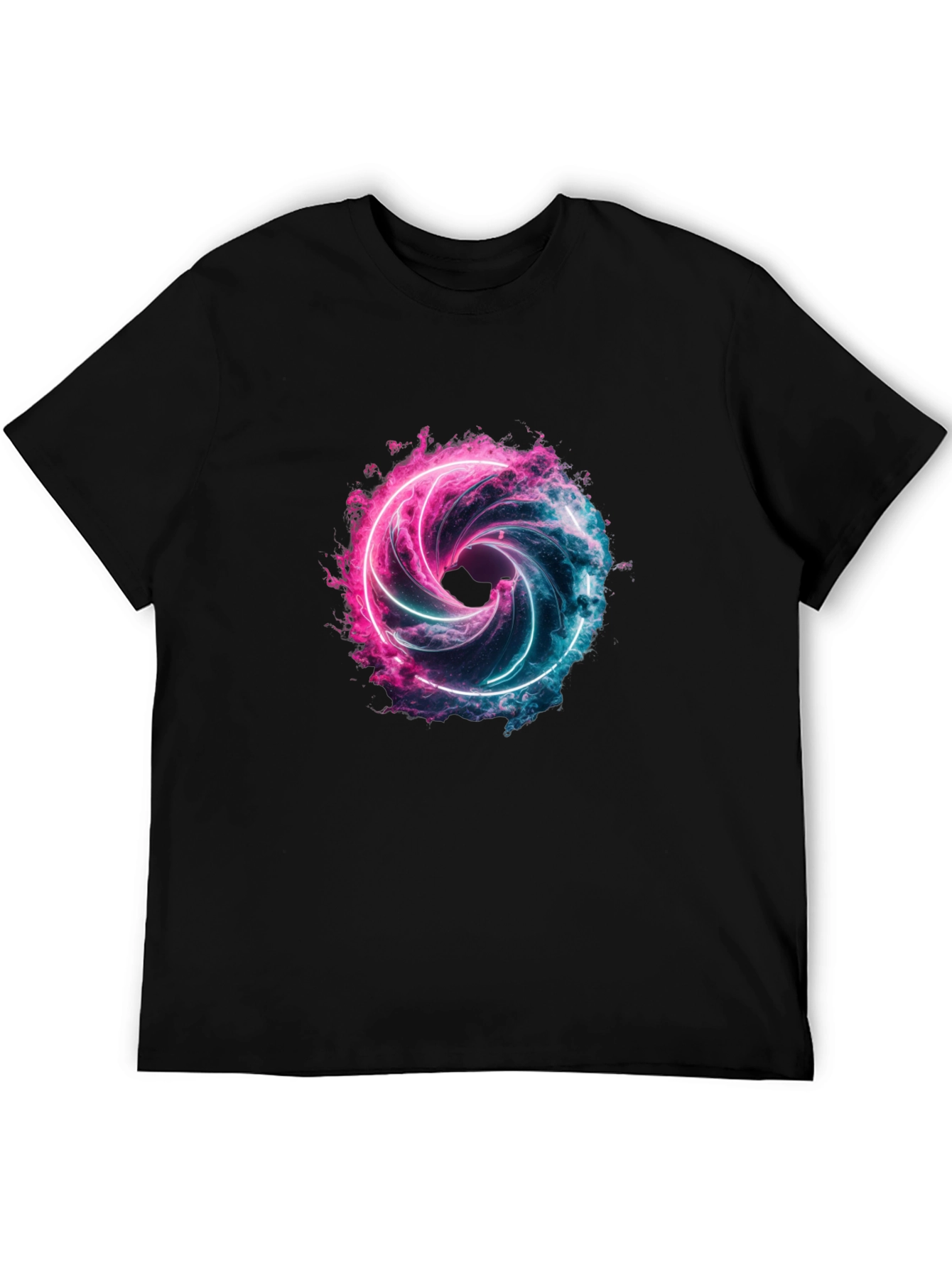Neon Vortex Graphic T-Shirt